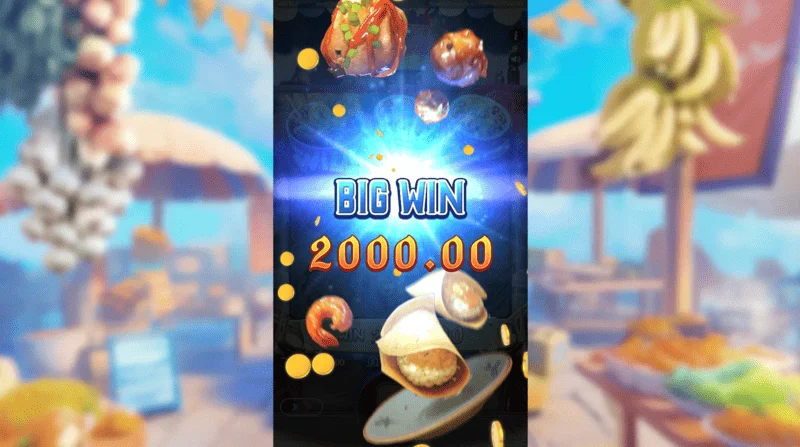Tomyum Bonanza - big win on screen